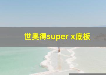 世奥得super x底板